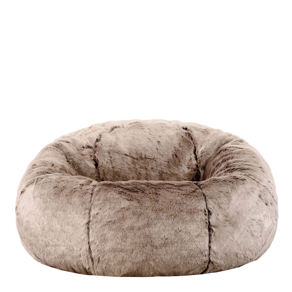 icon® Ottawa Faux Fur Bean Bag, Mink