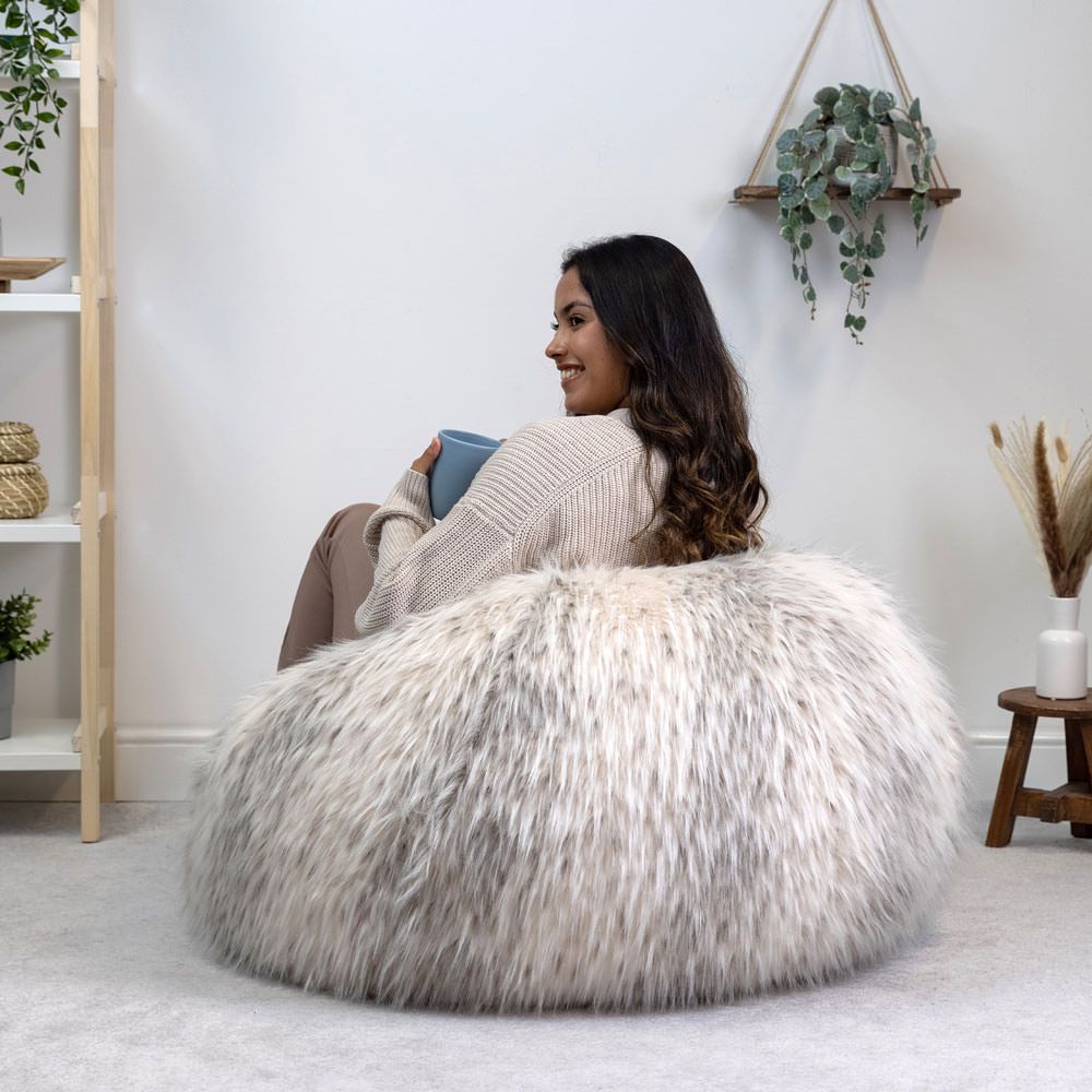 icon® Siberia Faux Fur Classic Bean Bag