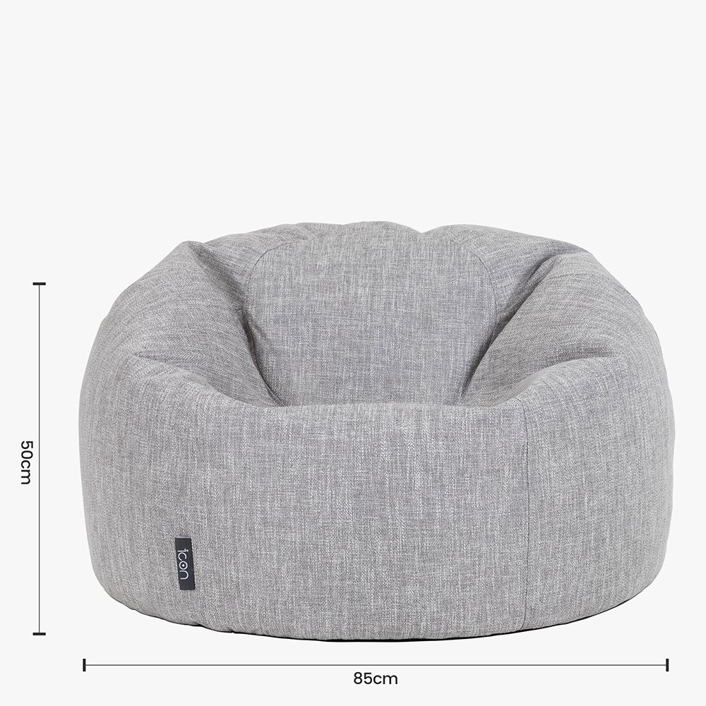 icon® Lina Classic Bean Bag, Grey
