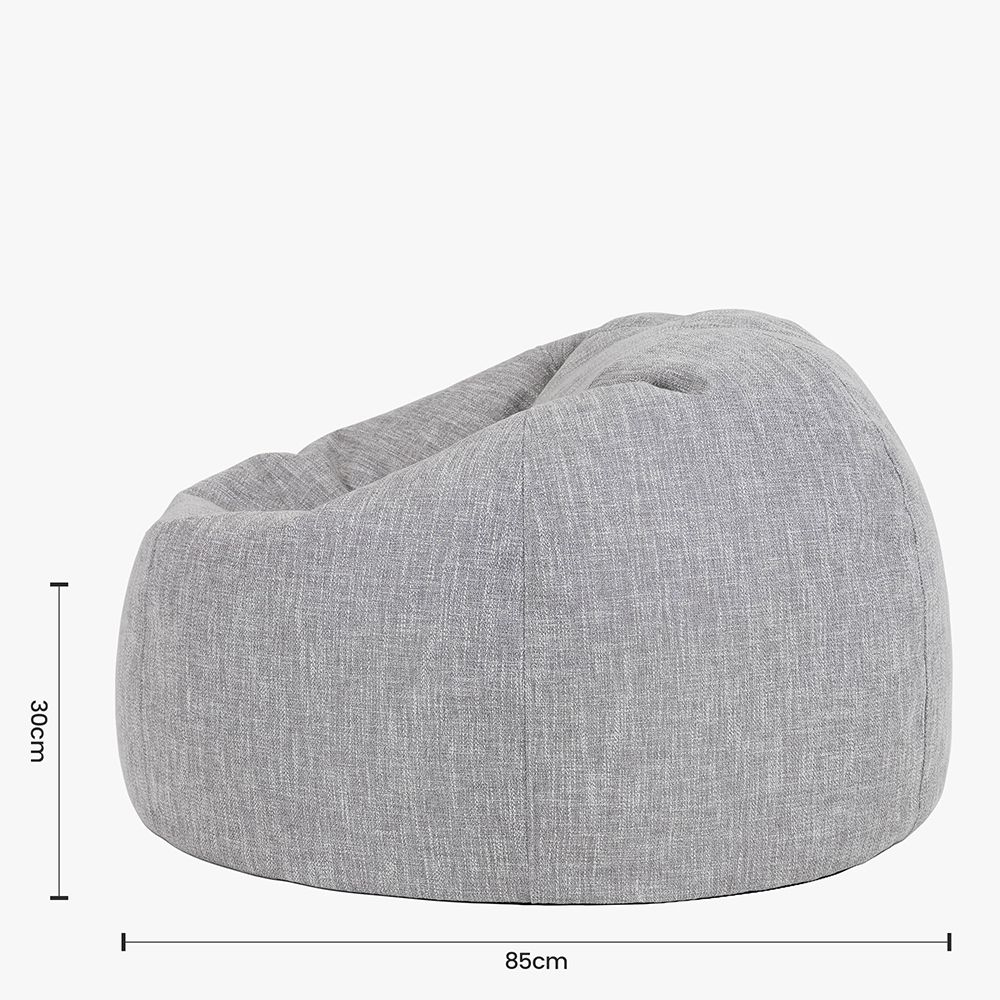 icon® Lina Classic Bean Bag, Grey