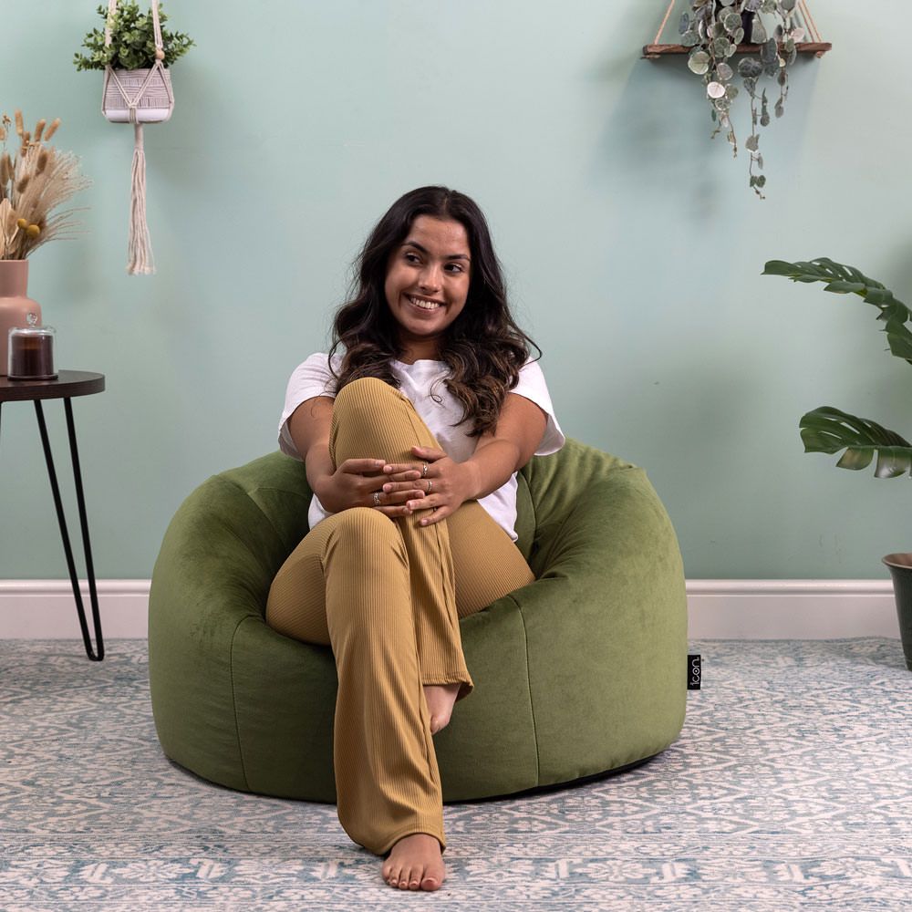 icon® Kingston Velvet Classic Bean Bag