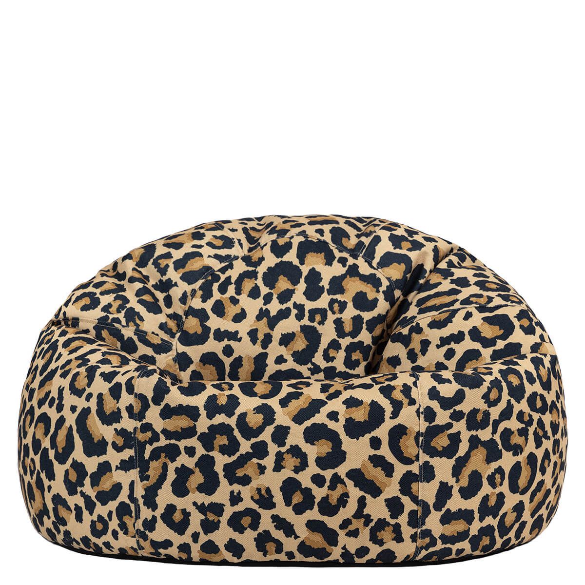 Icon Kingston Leopard Print Woven Classic Bean Bag