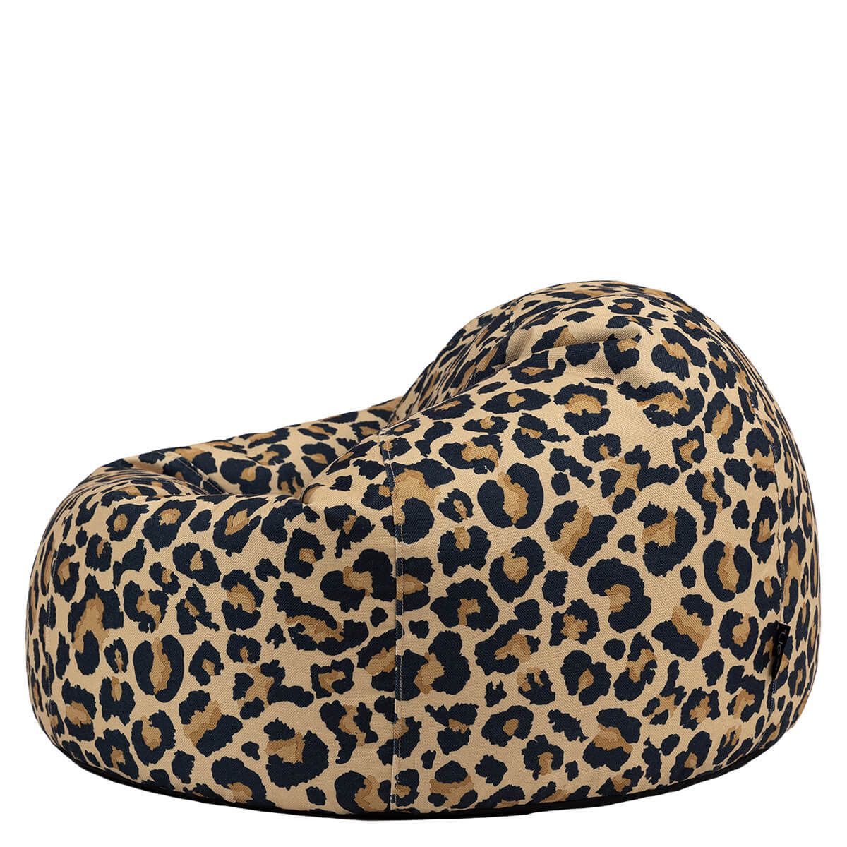Icon Kingston Leopard Print Woven Classic Bean Bag