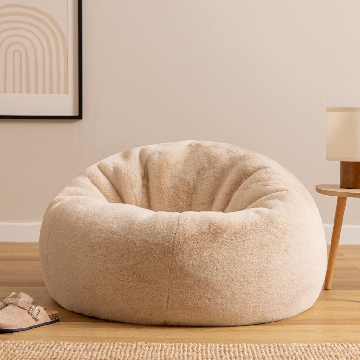 Icon Kingston Faux Luxe Fur Classic Bean Bag