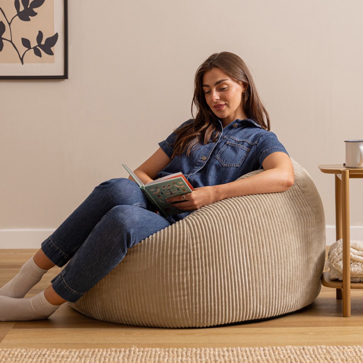 icon® Kingston Corduroy XL Classic Bean Bag