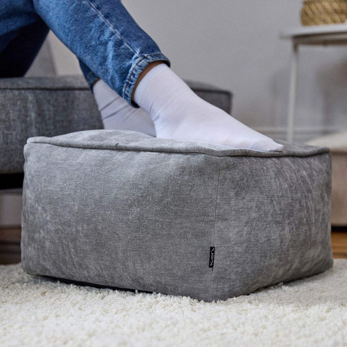 icon® Amara Chenille Footstool