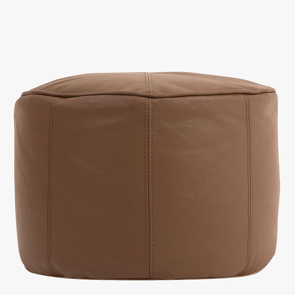 icon® Dante Real Leather Pouffe