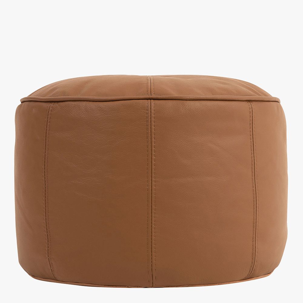 icon® Dante Real Leather Pouffe