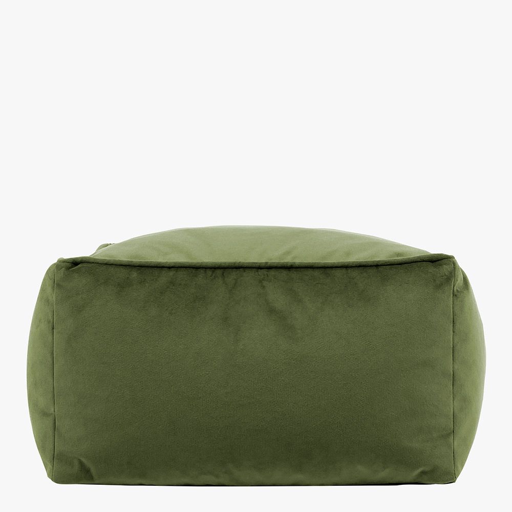 icon® Amara Velvet Footstool, Sage Green