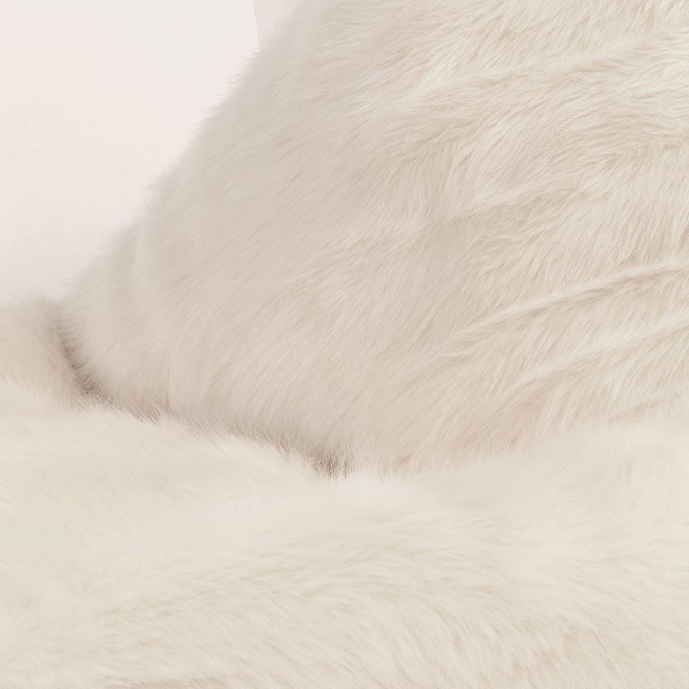 icon® Faux Fur Dream Lounger Bean Bag, Cream