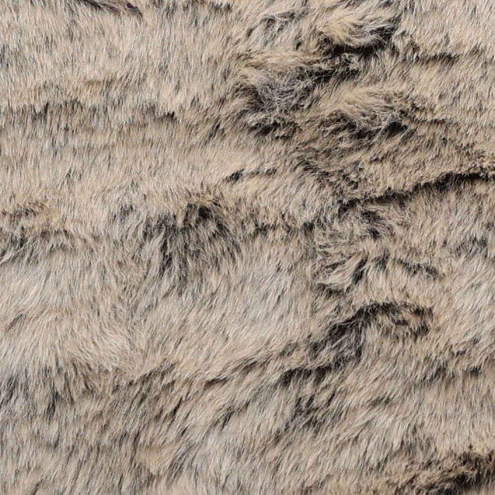 Dream Faux Fur Lounger Bean Bag, Cream, Mink