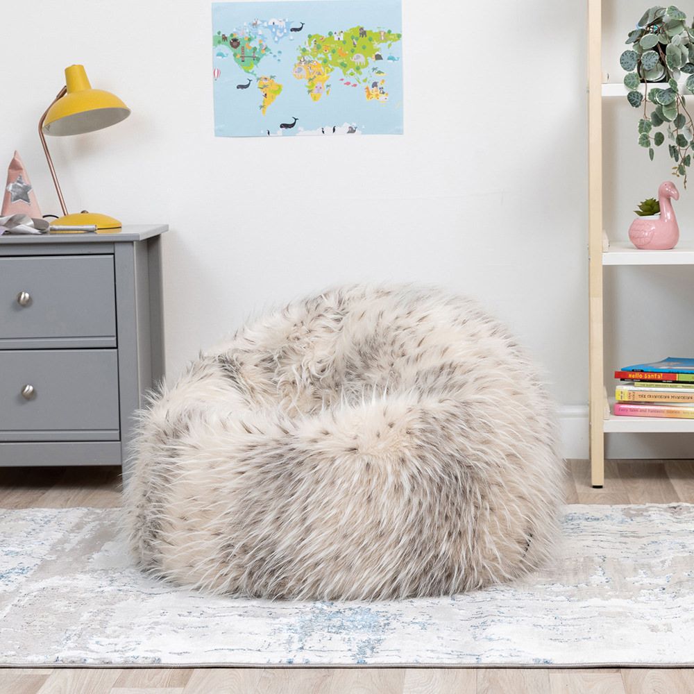 icon® Luxury Faux Fur Kids Classic Bean Bag