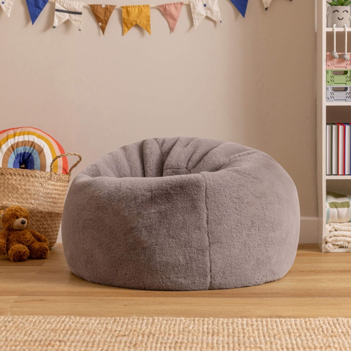 Kids Kingston Luxe Faux Fur Classic Bean Bag