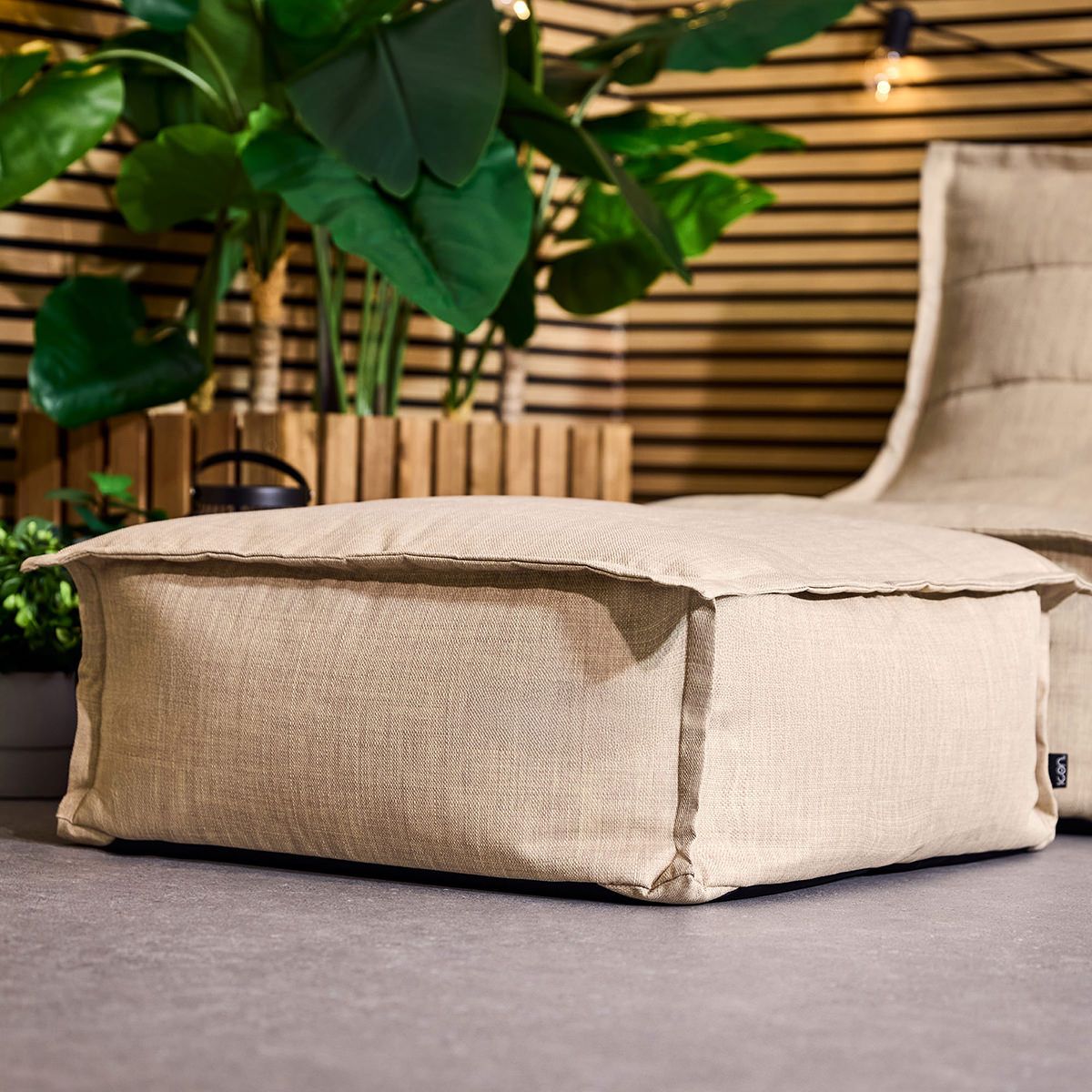 icon® Vita Outdoor Footstool, Natural