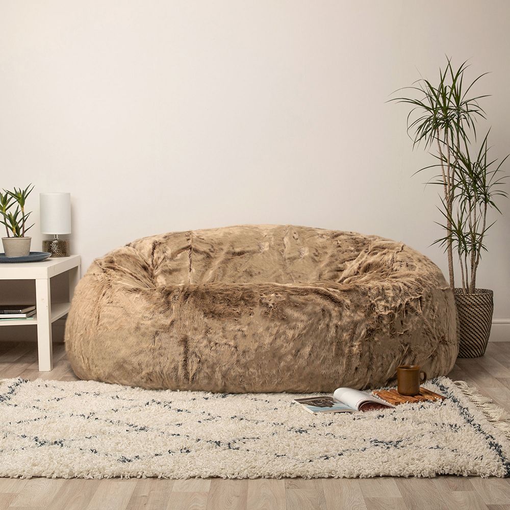 icon® Ottawa Two-seater Giant Faux Fur Bean Bag