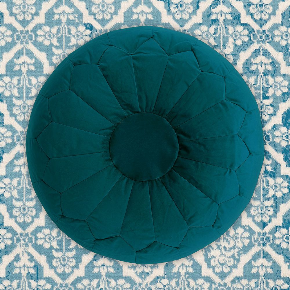 Icon® Zucca Velvet Pouffe