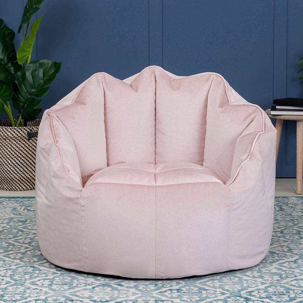 icon® Sirena Velvet Bean Bag Accent Chair