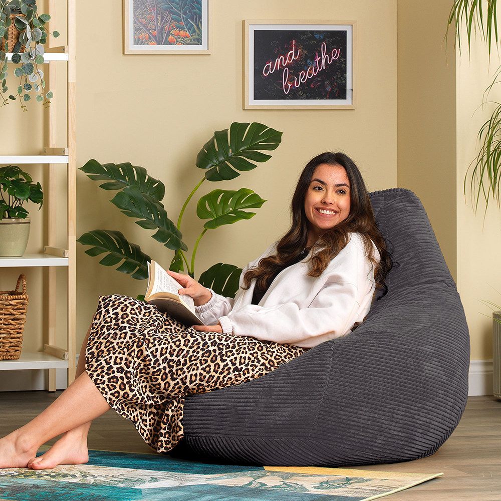 icon® Dalton Cord High Back Bean Bag Recliner