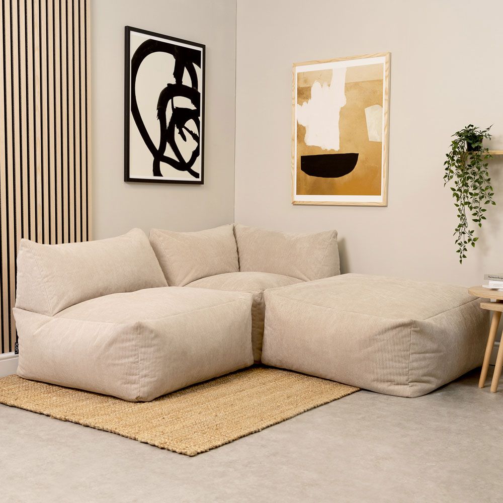 icon® Tetra Corduroy Modular Seat, Natural