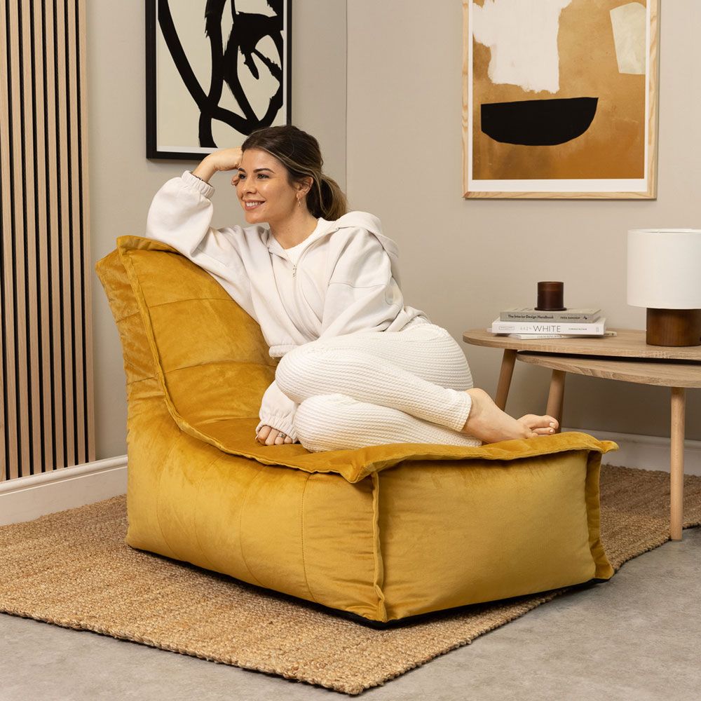 icon® Dolce Velvet Lounger Bean Bag