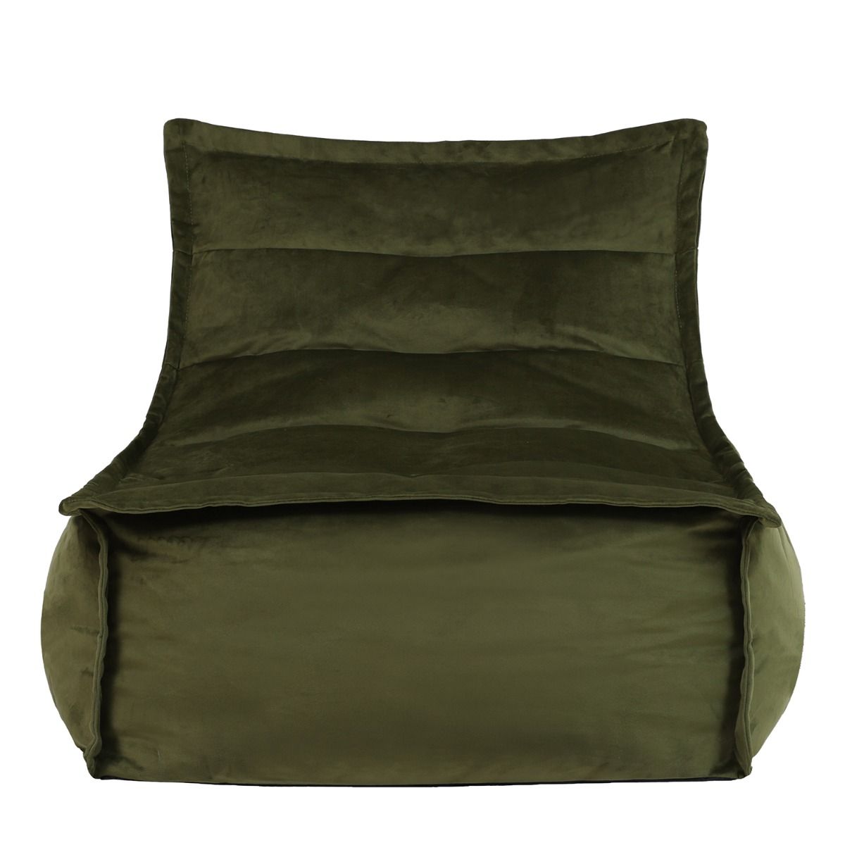 icon® Dolce Velvet Lounger Bean Bag, Olive