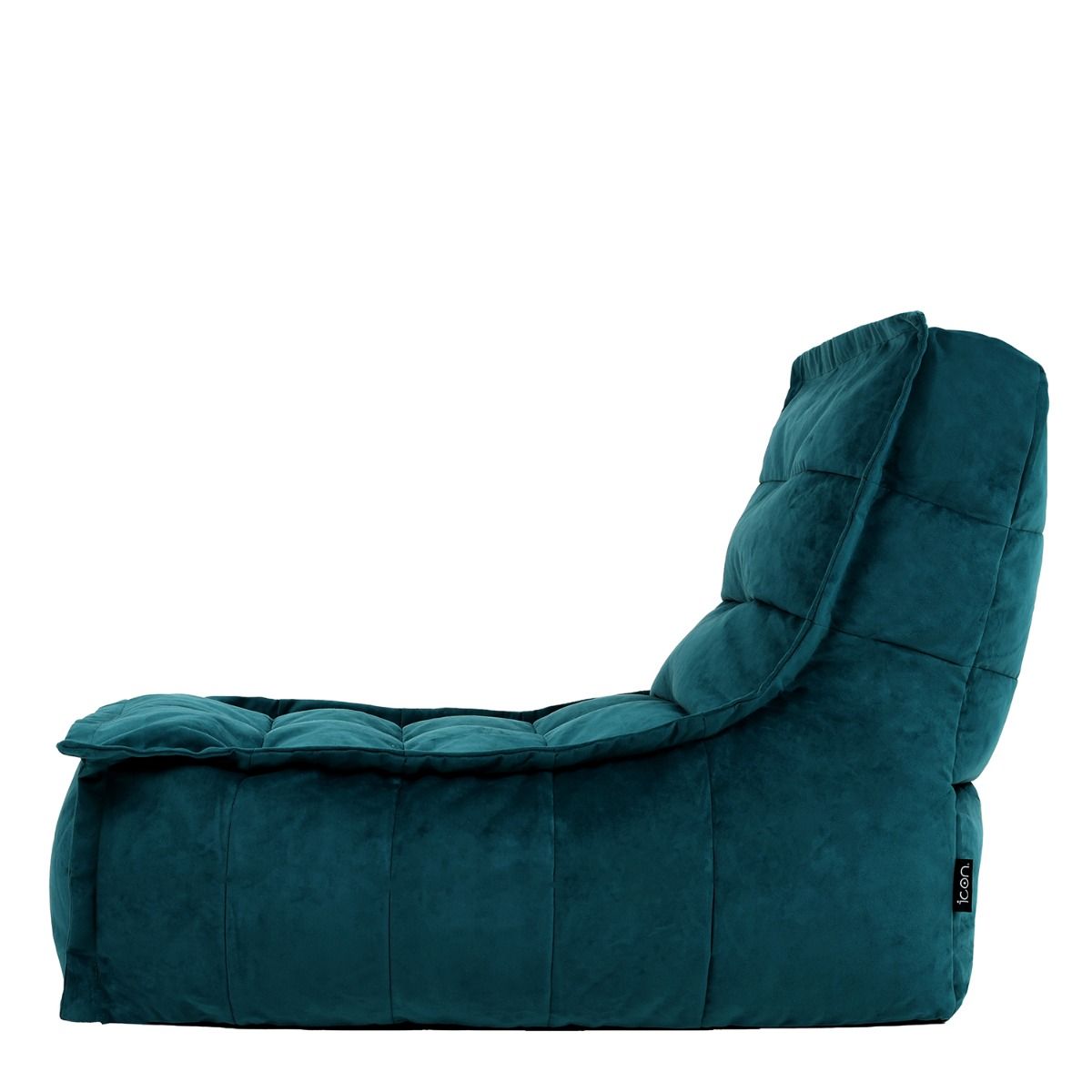 icon® Dolce Velvet Lounger Bean Bag, Teal