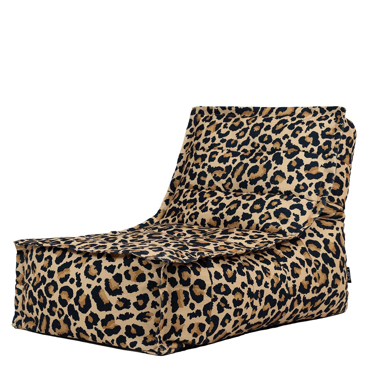 icon® Dolce Leopard Print Woven Lounger Bean Bag