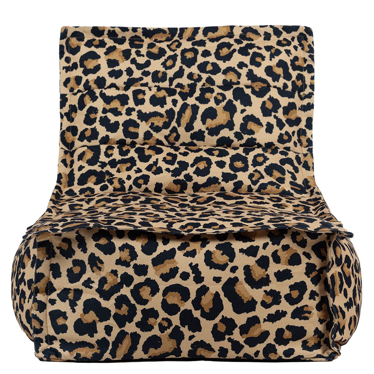 icon® Dolce Leopard Print Woven Lounger Bean Bag