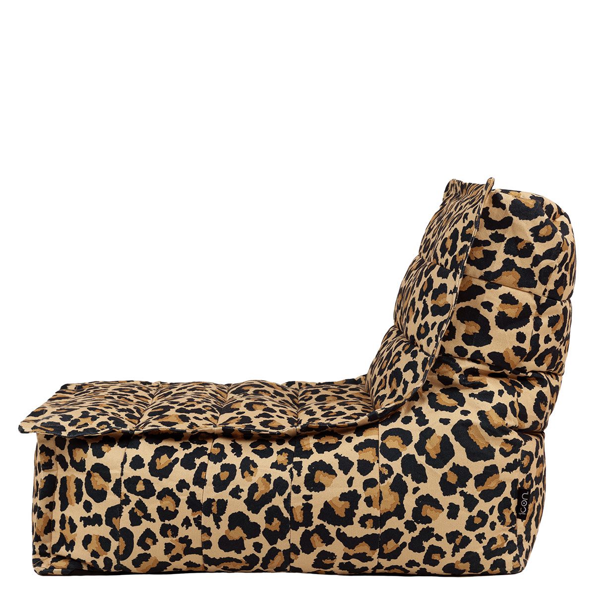 icon® Dolce Leopard Print Woven Lounger Bean Bag