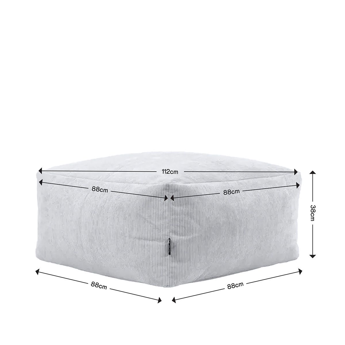 icon® Tetra Corduroy Footstool