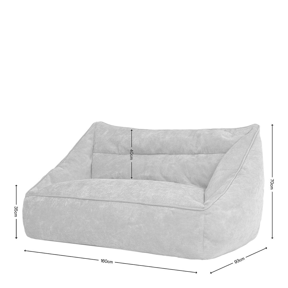 icon® Cecilia Chenille Sofa Bean Bag