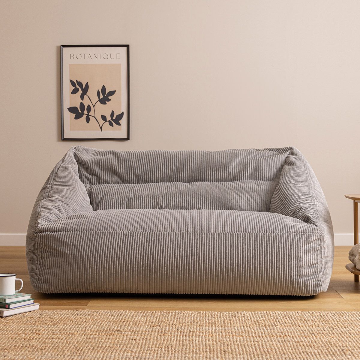 icon® Cecilia Corduroy Two Seater Sofa Bean Bag