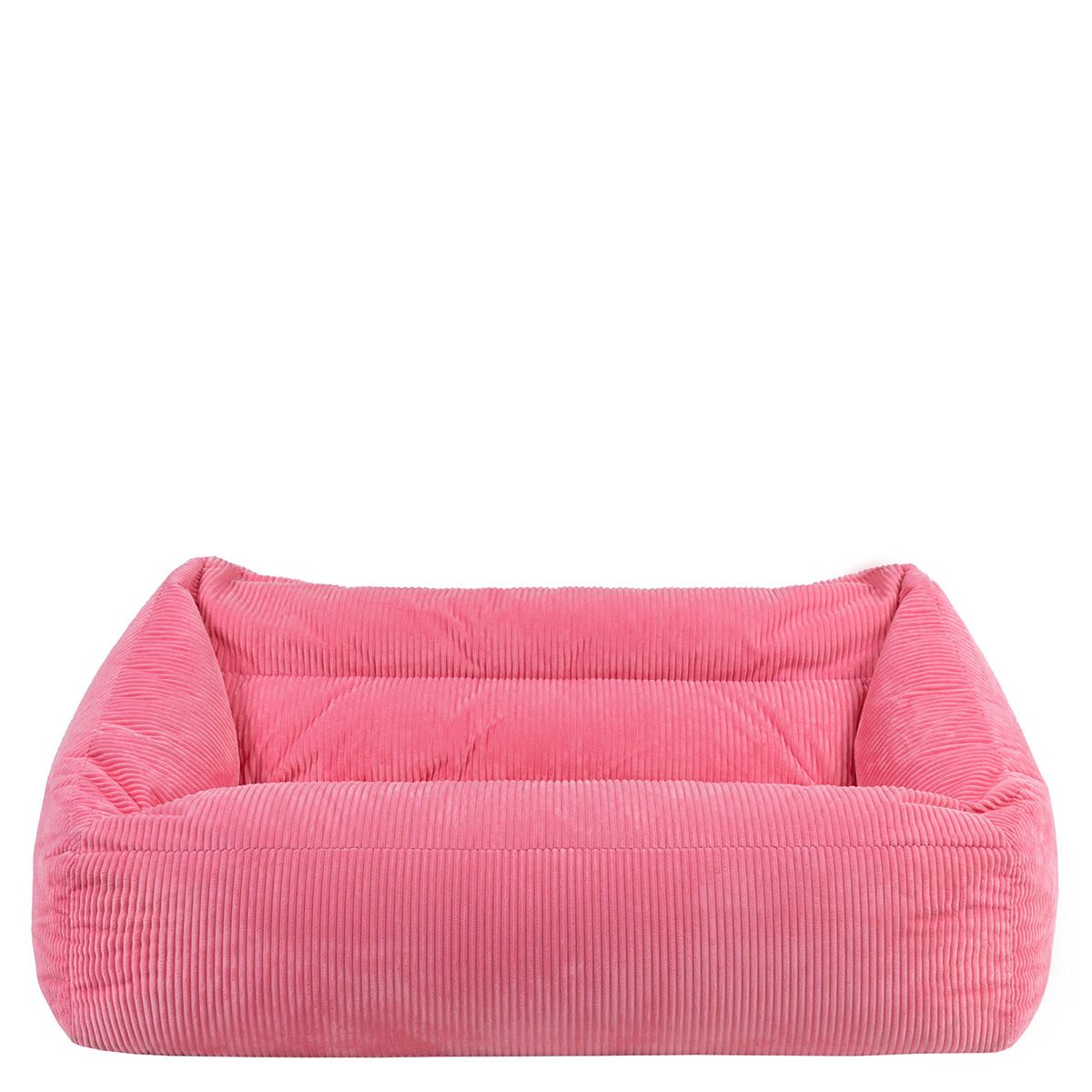 icon® Cecilia Corduroy Two Seater Sofa Bean Bag, Bubblegum Pink