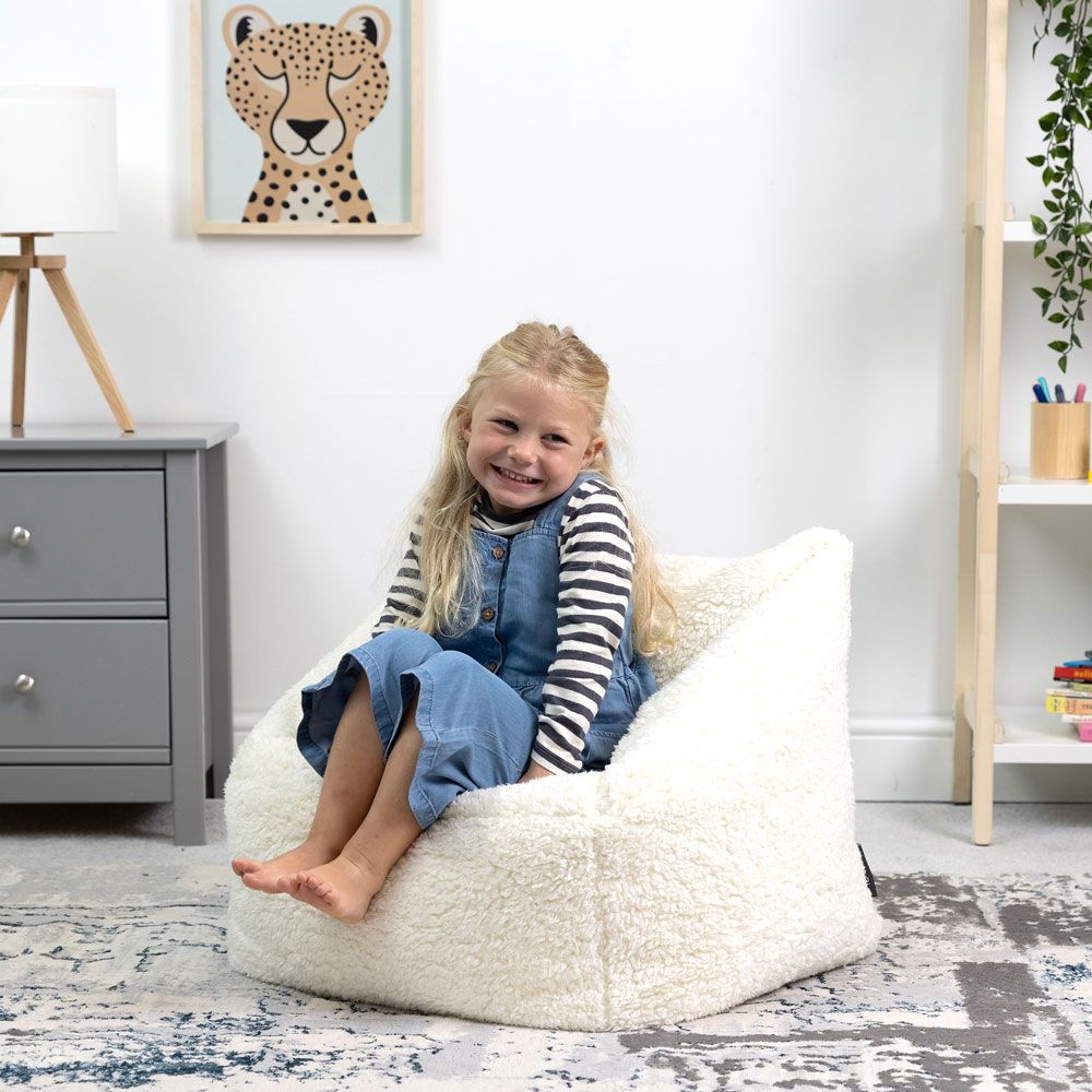 icon® Kids Teddy Fleece Armchair Bean Bag