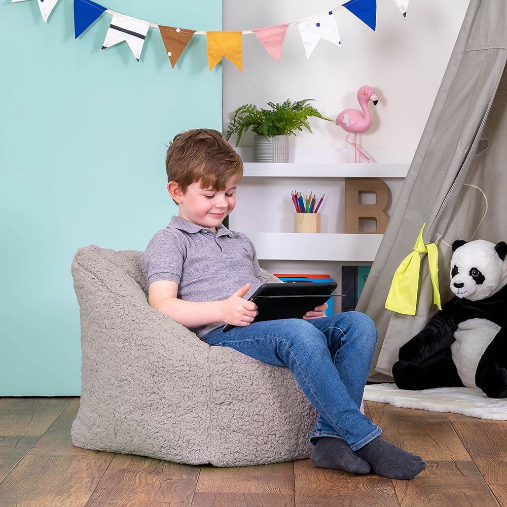 icon® Kids Teddy Fleece Armchair Bean Bag