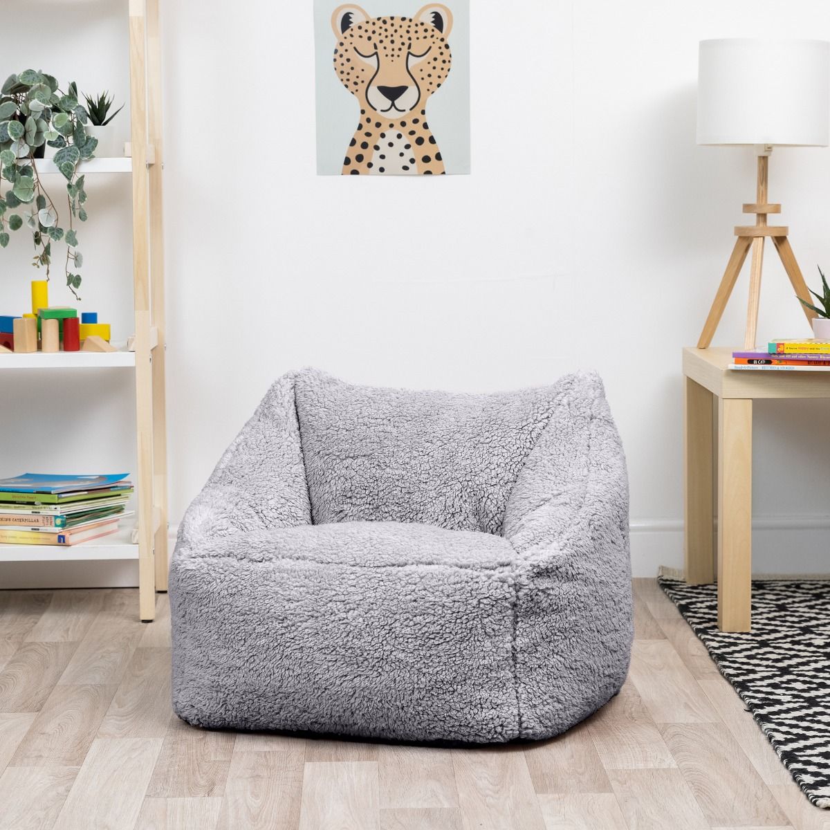 icon® Kids Teddy Fleece Armchair Bean Bag