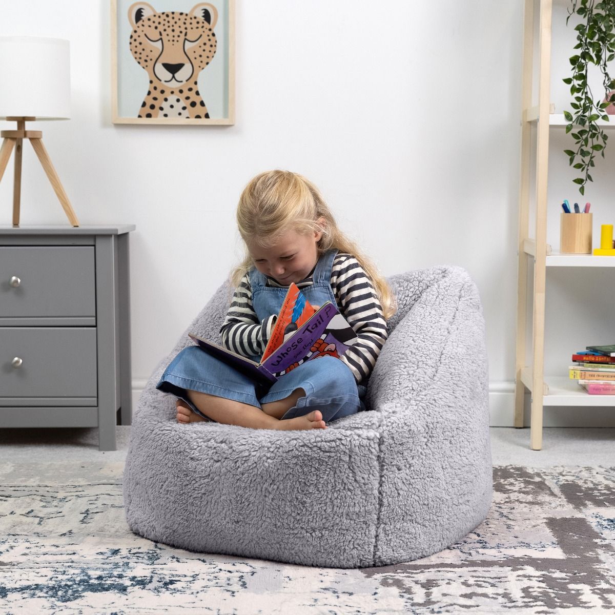 icon® Kids Teddy Fleece Armchair Bean Bag