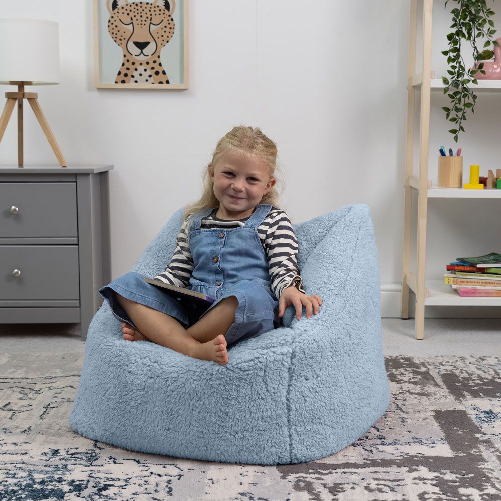 icon® Kids Teddy Fleece Armchair Bean Bag