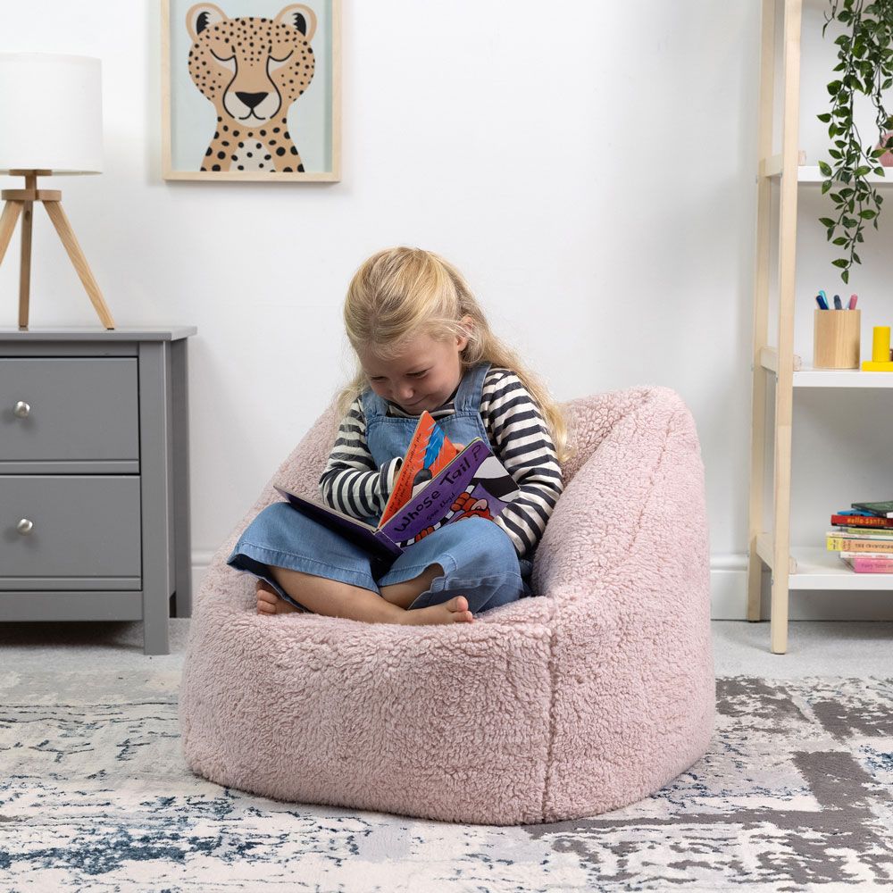 icon® Kids Teddy Fleece Armchair Bean Bag