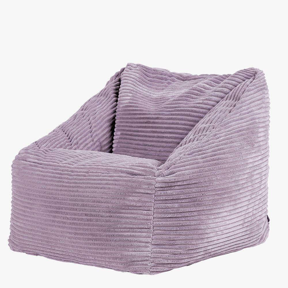 icon® Morgan Kids Cord Armchair Bean Bag, Lavender