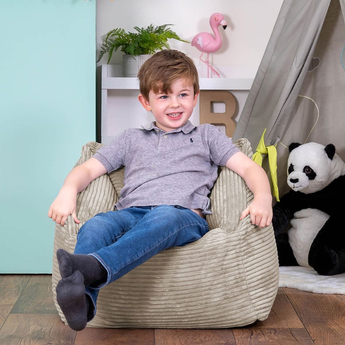 icon® Morgan Kids Cord Armchair Bean Bag