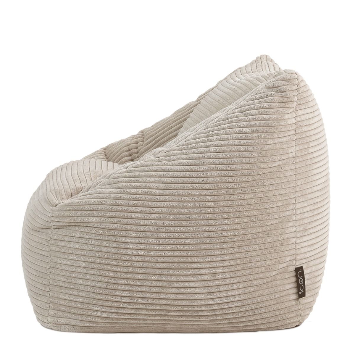 Kids Natalia Corduroy Armchair Bean Bag, Stone