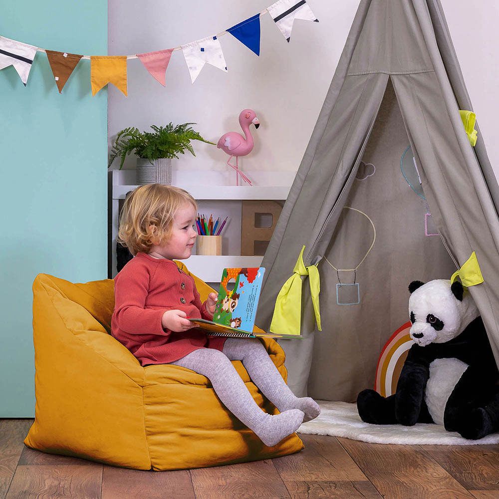 icon® Kids Natalia Velvet Armchair Bean Bag