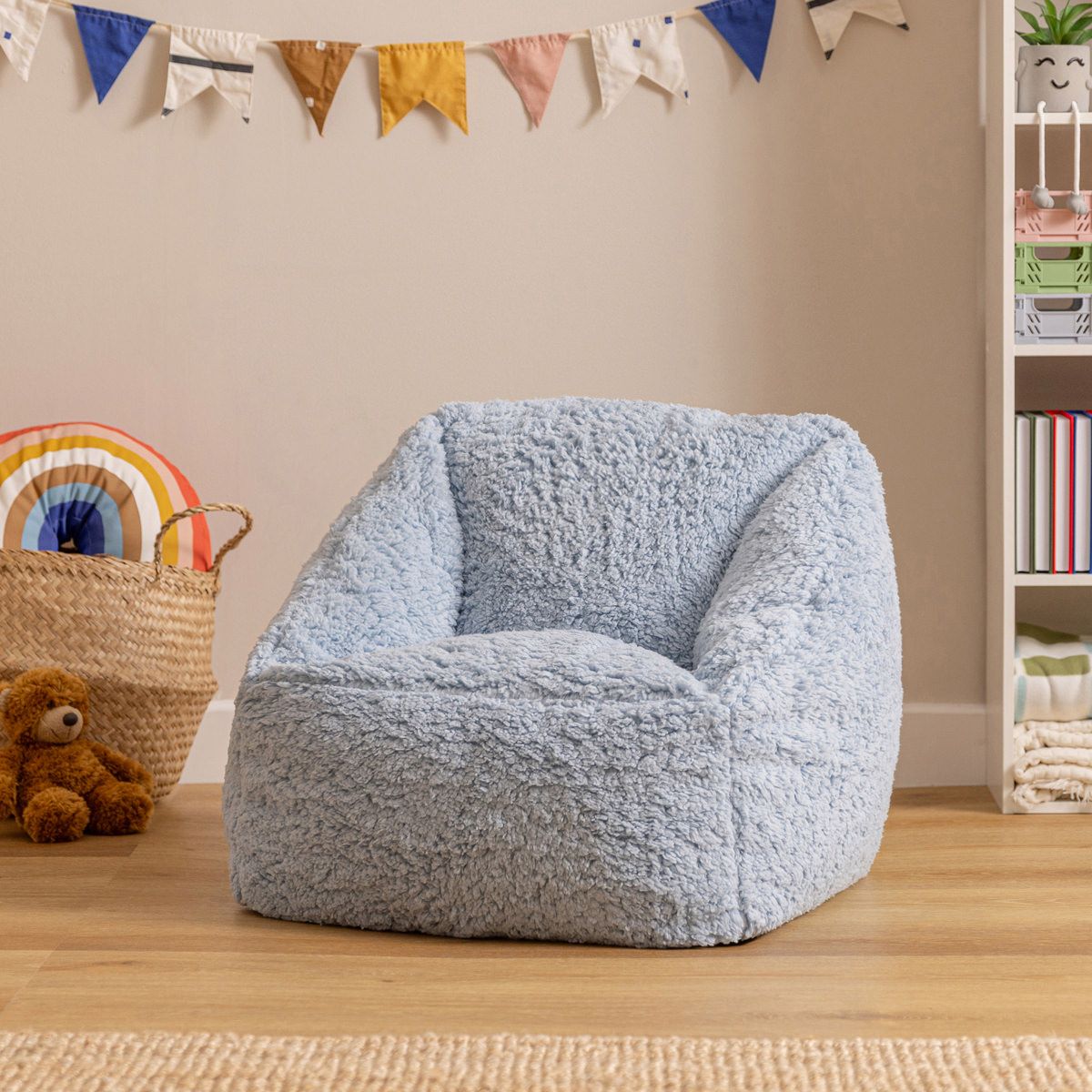 icon® Kids Teddy Fleece Armchair Bean Bag