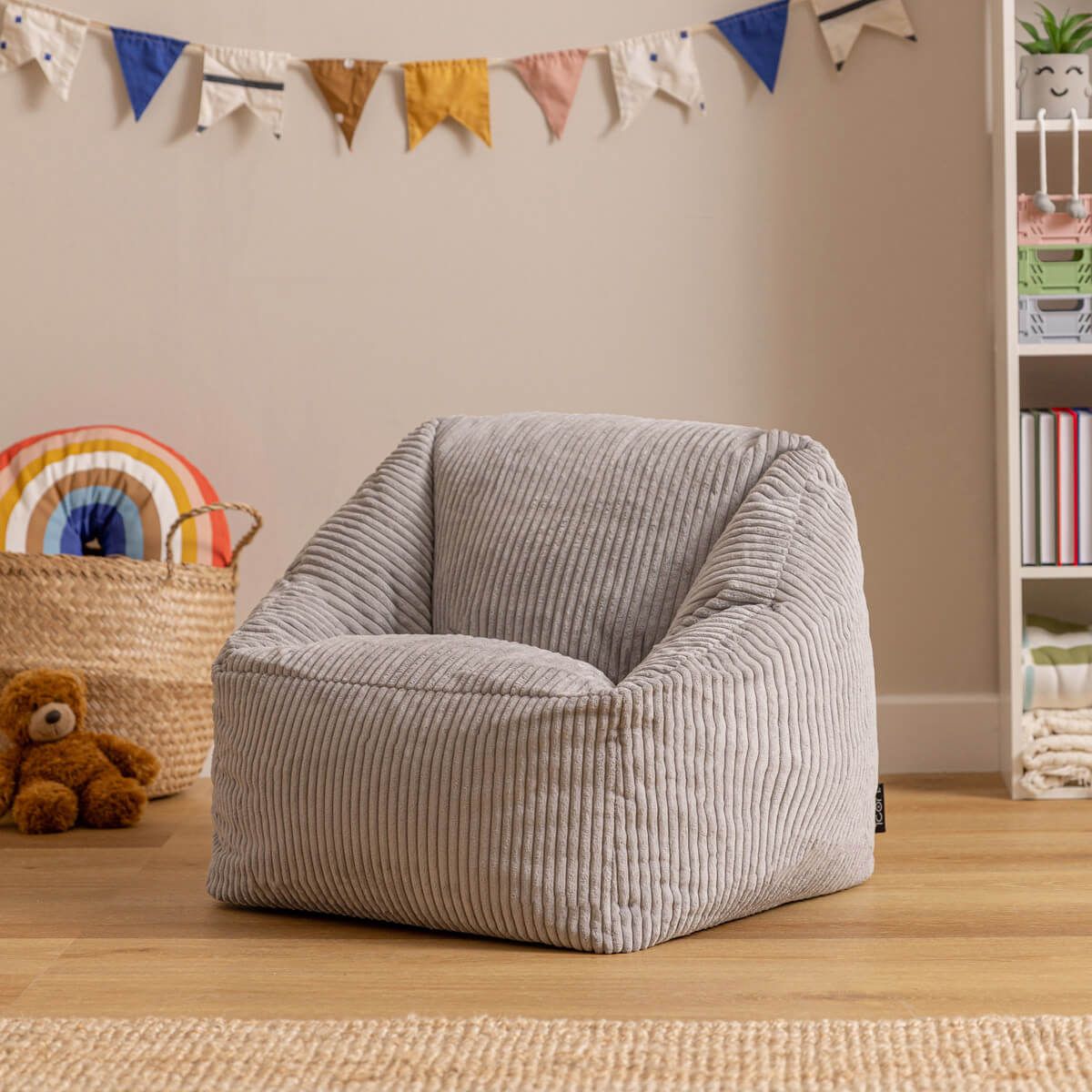 icon® Morgan Kids Cord Armchair Bean Bag