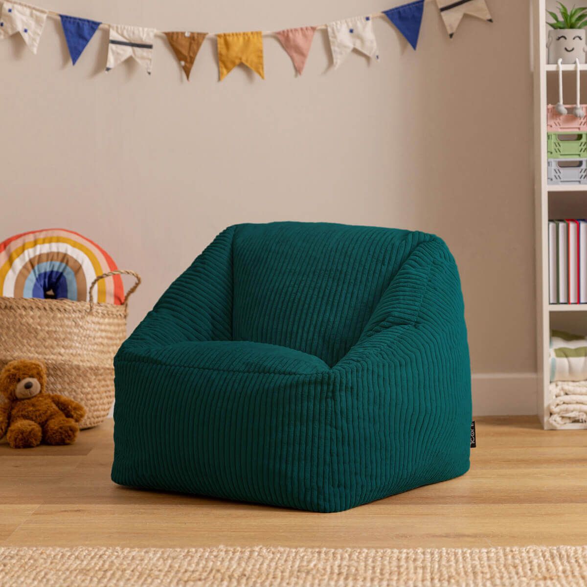 icon® Morgan Kids Cord Armchair Bean Bag