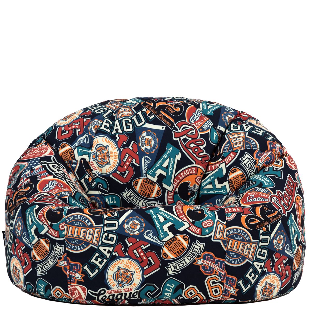icon® Teen Varsity Footstool Print Classic Bean Bag