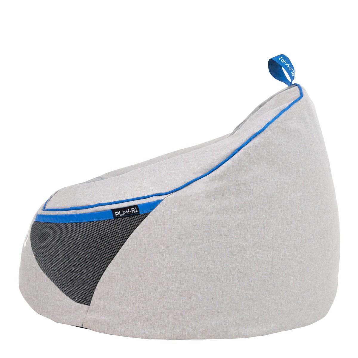 PLAY-R1 Alpha Kids Gaming Bean Bag Chair, Grey