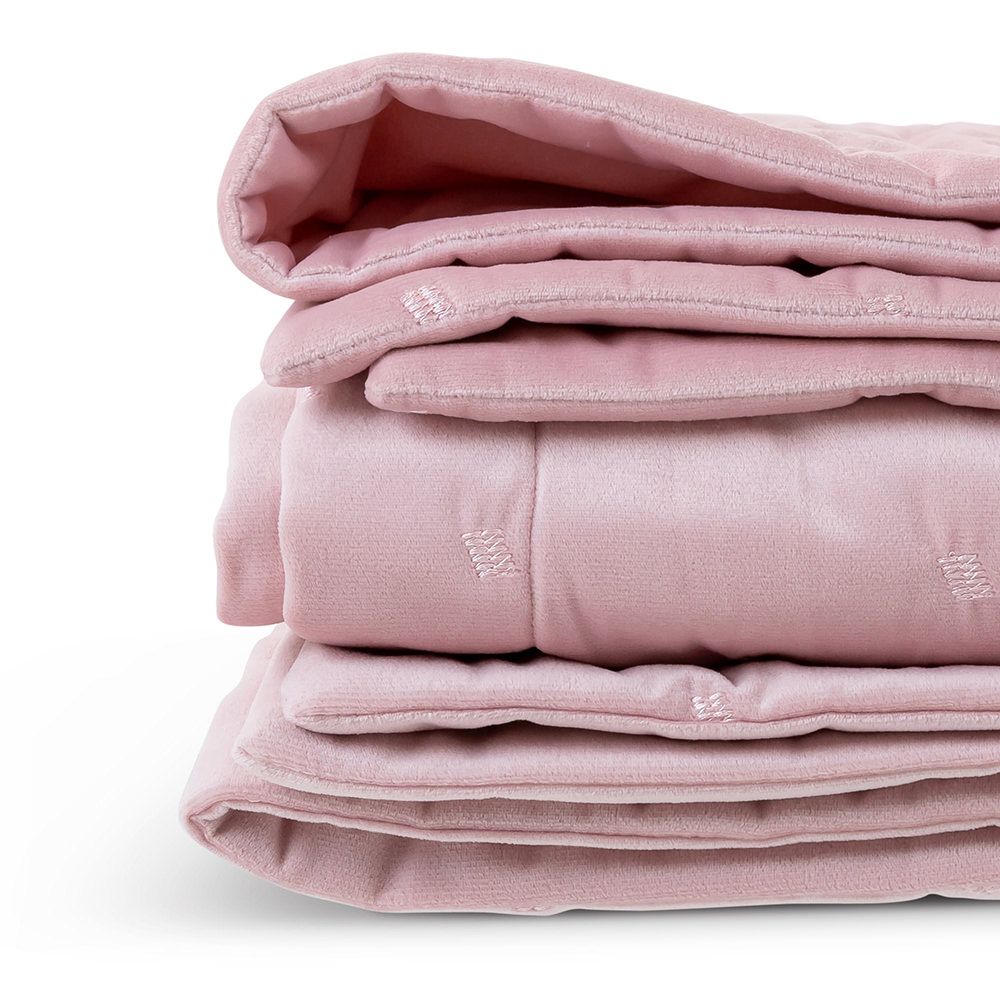 Icon® Rosa Velvet Throw, Rose Dust Pink
