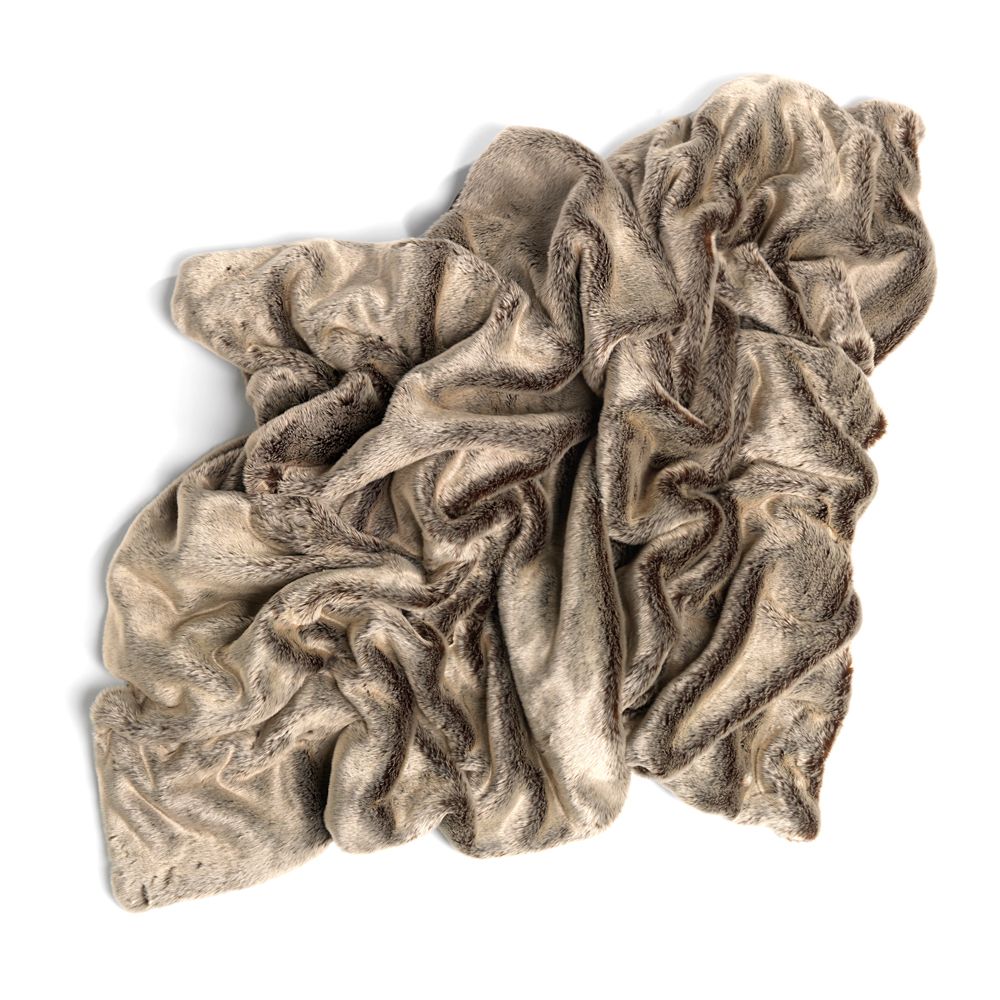 icon® Luxury Faux Fur Throw, Mink